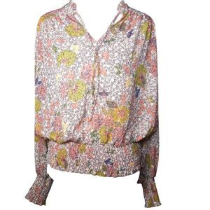 Joie “Mintee G” Peasant Blouse – Warm Terracotta Floral – Women’s Large (NWT Con